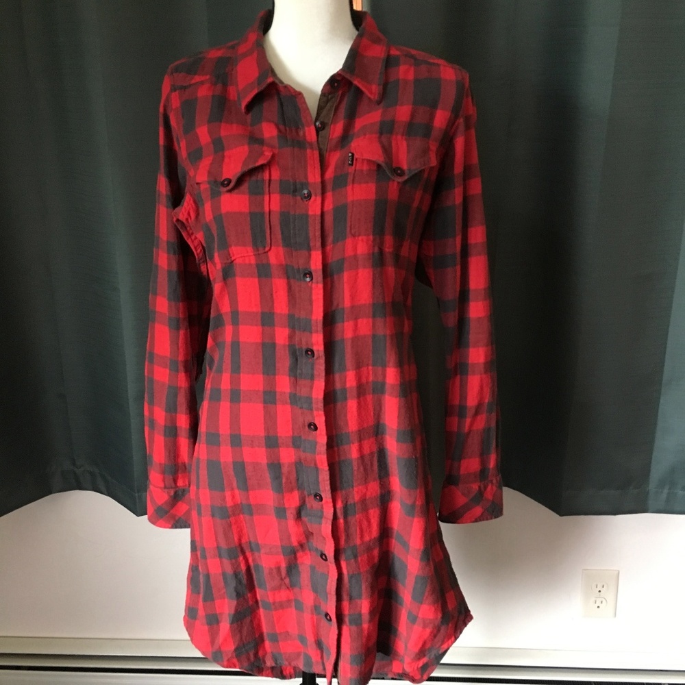 Plaid Shirt Dress
